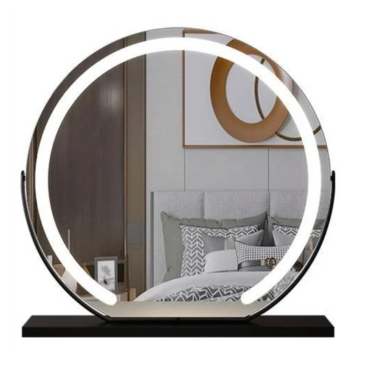 Miroir coiffeuse lumineux rond