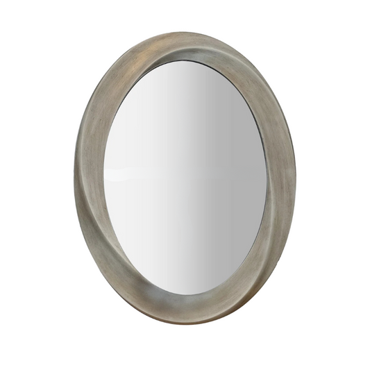 Miroir salle de bain bois gris