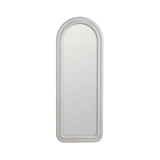 Miroir arche bois blanc