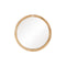 Miroir rond bois 40 cm