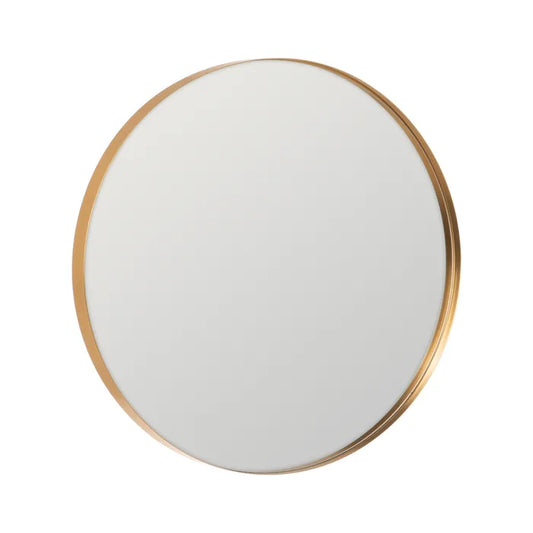 Miroir rond doré 80 cm