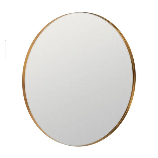 Miroir rond doré 100 cm