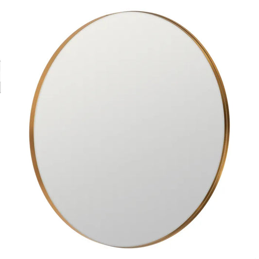 Miroir rond doré 120 cm