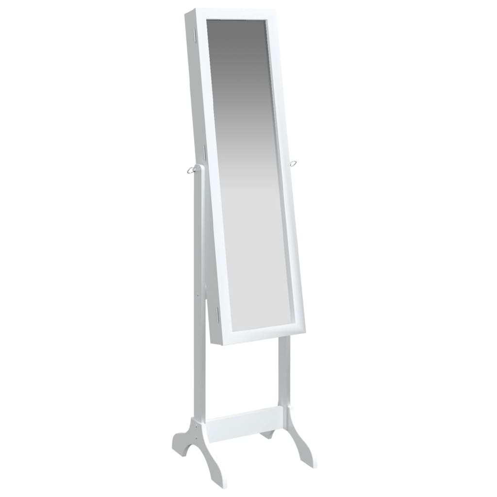 Miroir sur pied blanc 34x37x146 cm