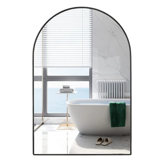 Miroir arche noir 90 cm