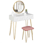 Coiffeuse miroir rond - Vignette | Maison du Miroir