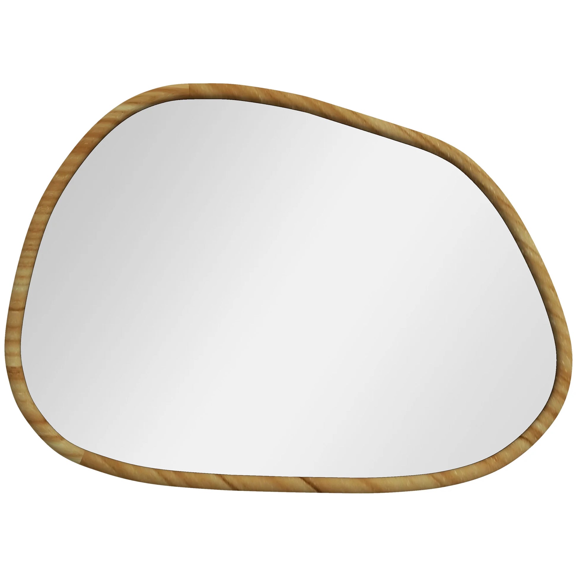 miroir fait main en bois