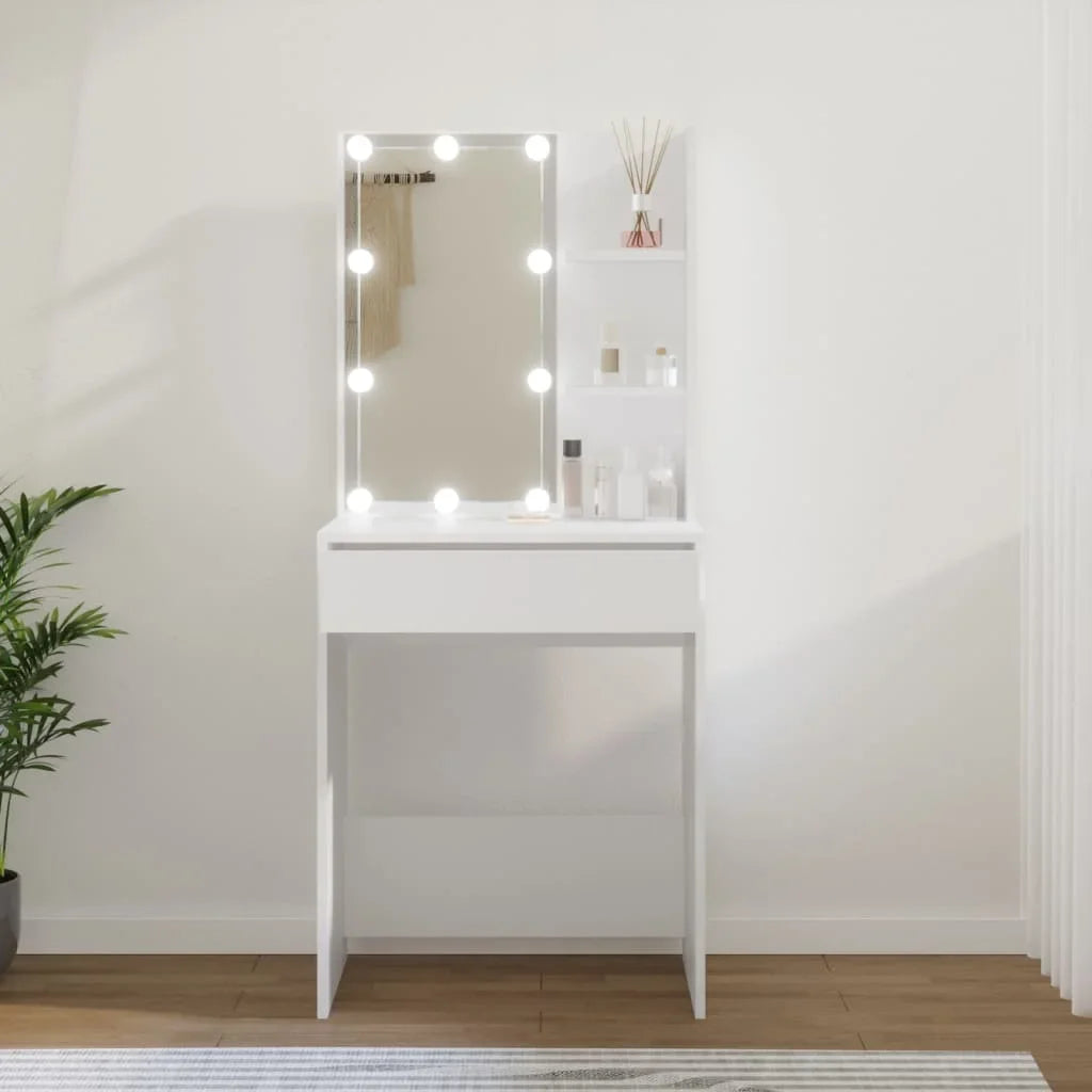 coiffeuse miroir lumineux 60 cm