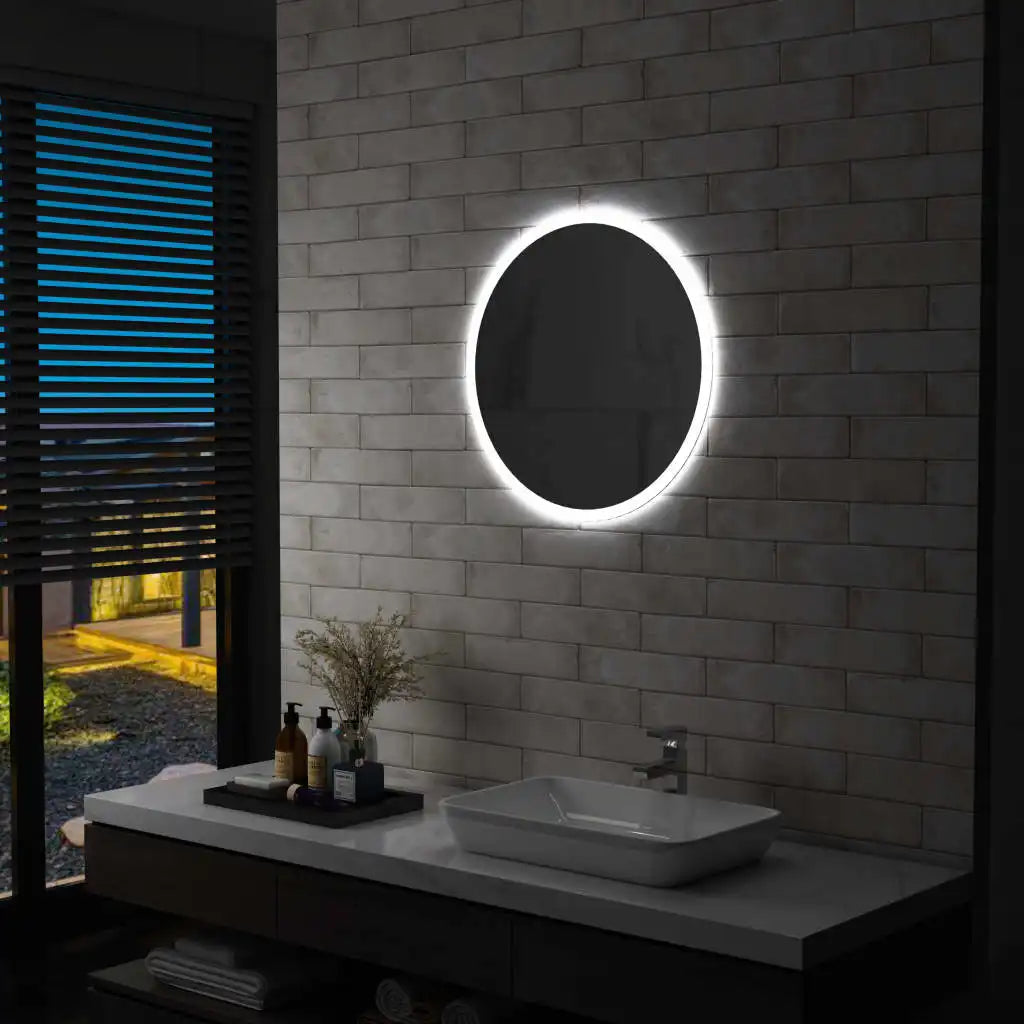 miroir salle de bain lumineux rond