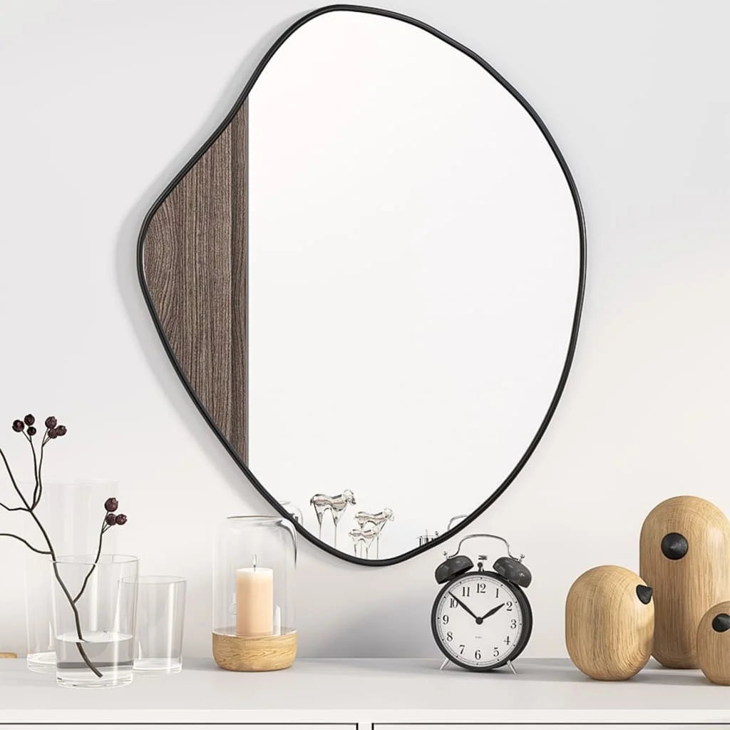 miroir salon moderne noir