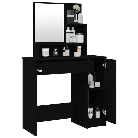 Coiffeuse miroir noir