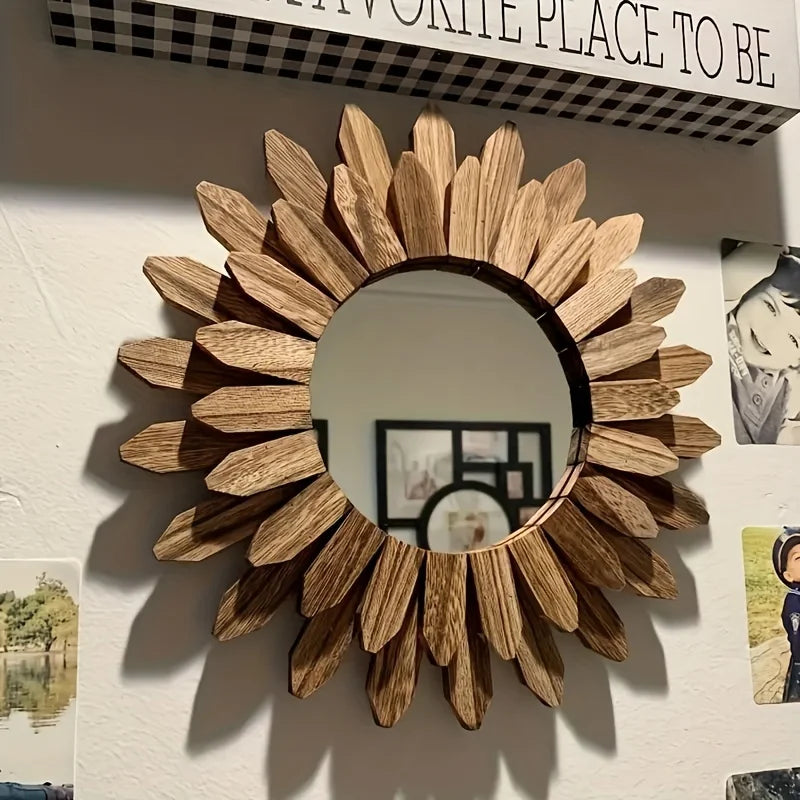 miroir déco bois moderne