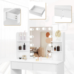 Coiffeuse miroir LED tiroir - Vignette | Maison du Miroir